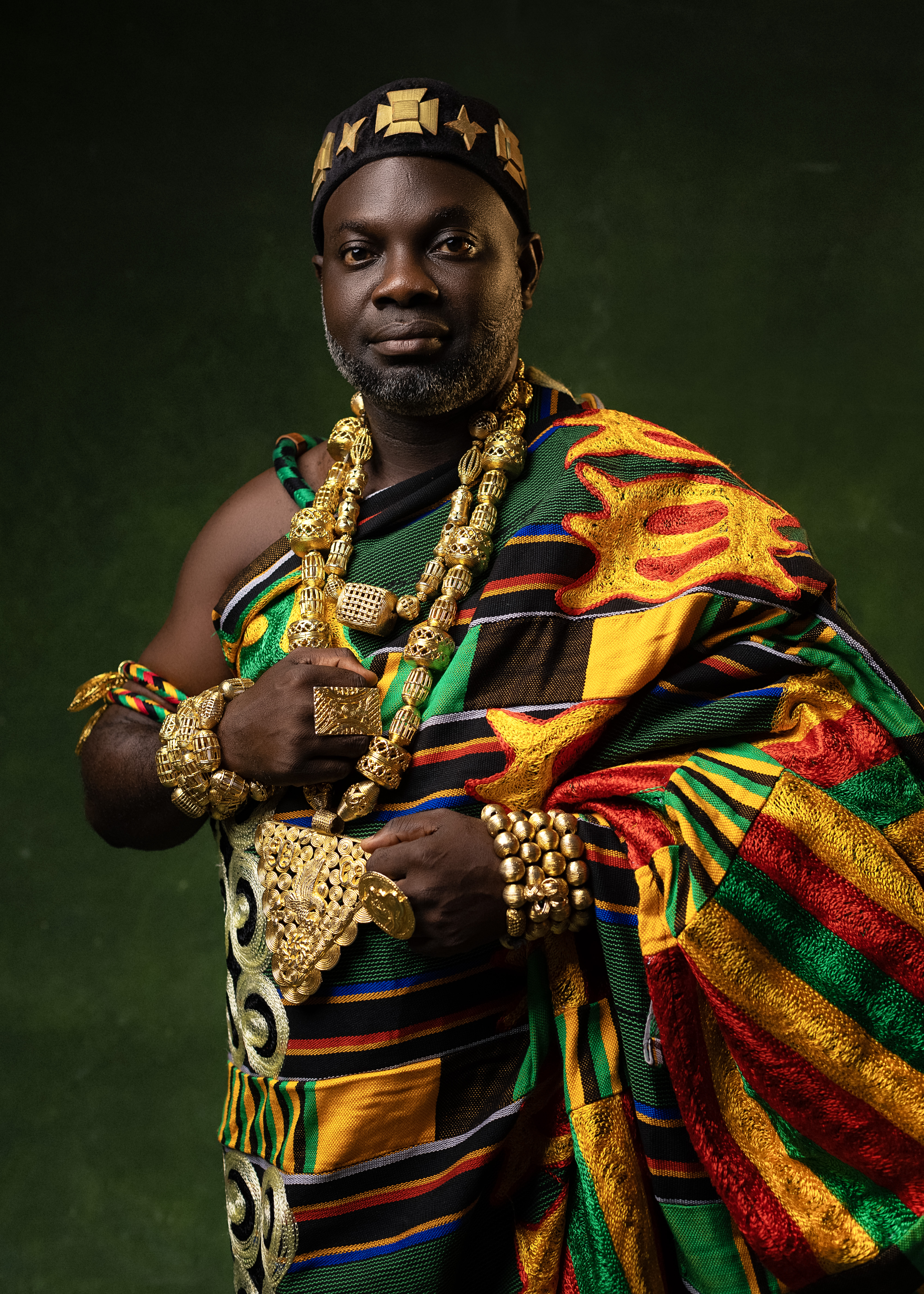 Oseadeeyo Kojo Nti I in traditional regalia